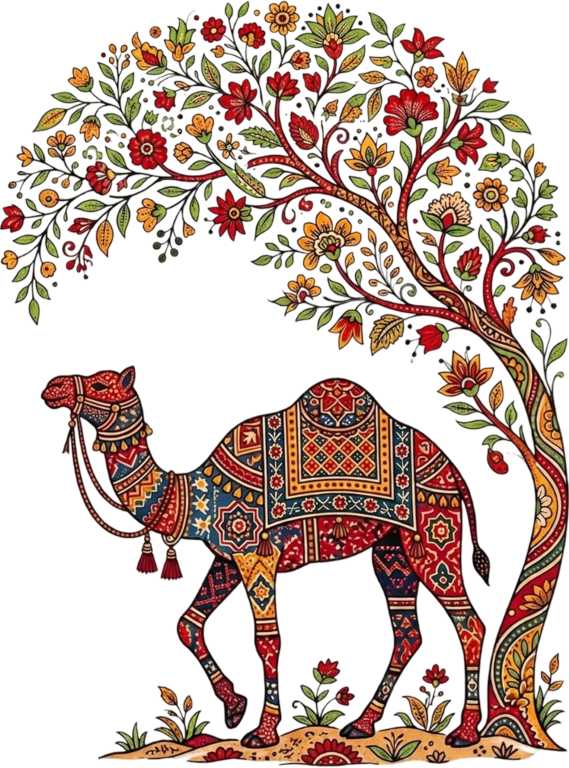 Indian Heritage Camel and Tree of Life